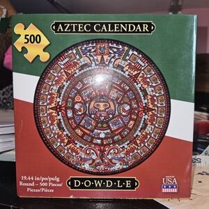 Aztec Calendar 500-Piece Puzzle - Multicolor